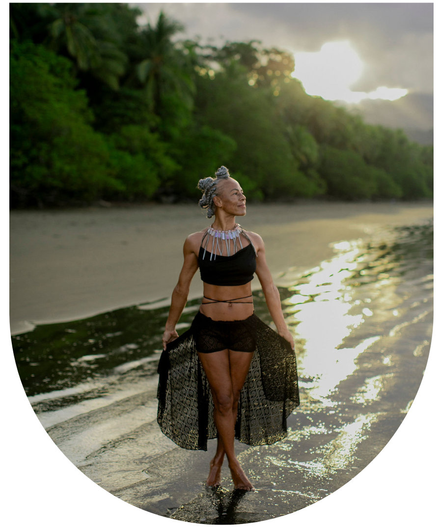 Ru-tee on a Costa Rica beach at sunrise